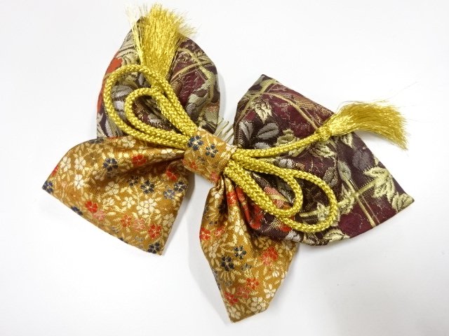 JAPANESE KIMONO / ANTIQUE RIBBON HAIR ACCESSORY